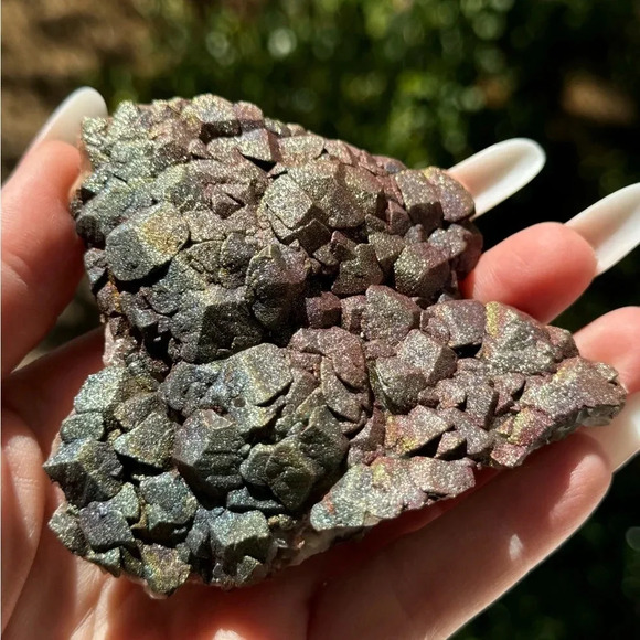 Accessories - Rainbow Pyrite Rose Calcite Rare Mineral Crystal House of Gems 💎